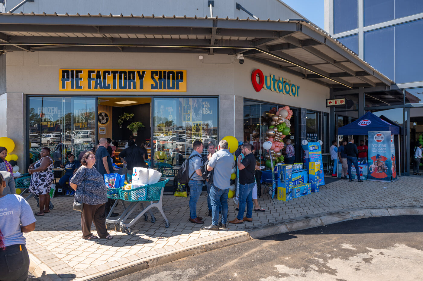 Riverstone Mall shopfronts on opening