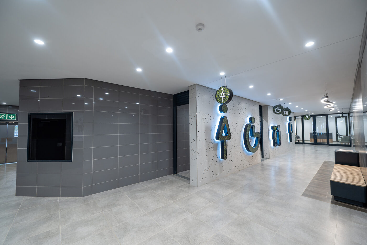 Riverstone Mall interior amenities corridor